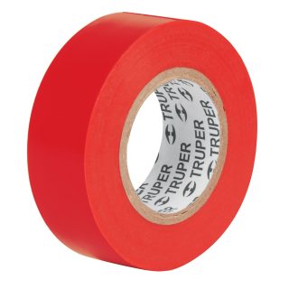 Cinta de aislar de 9 m x 19 mm roja Truper