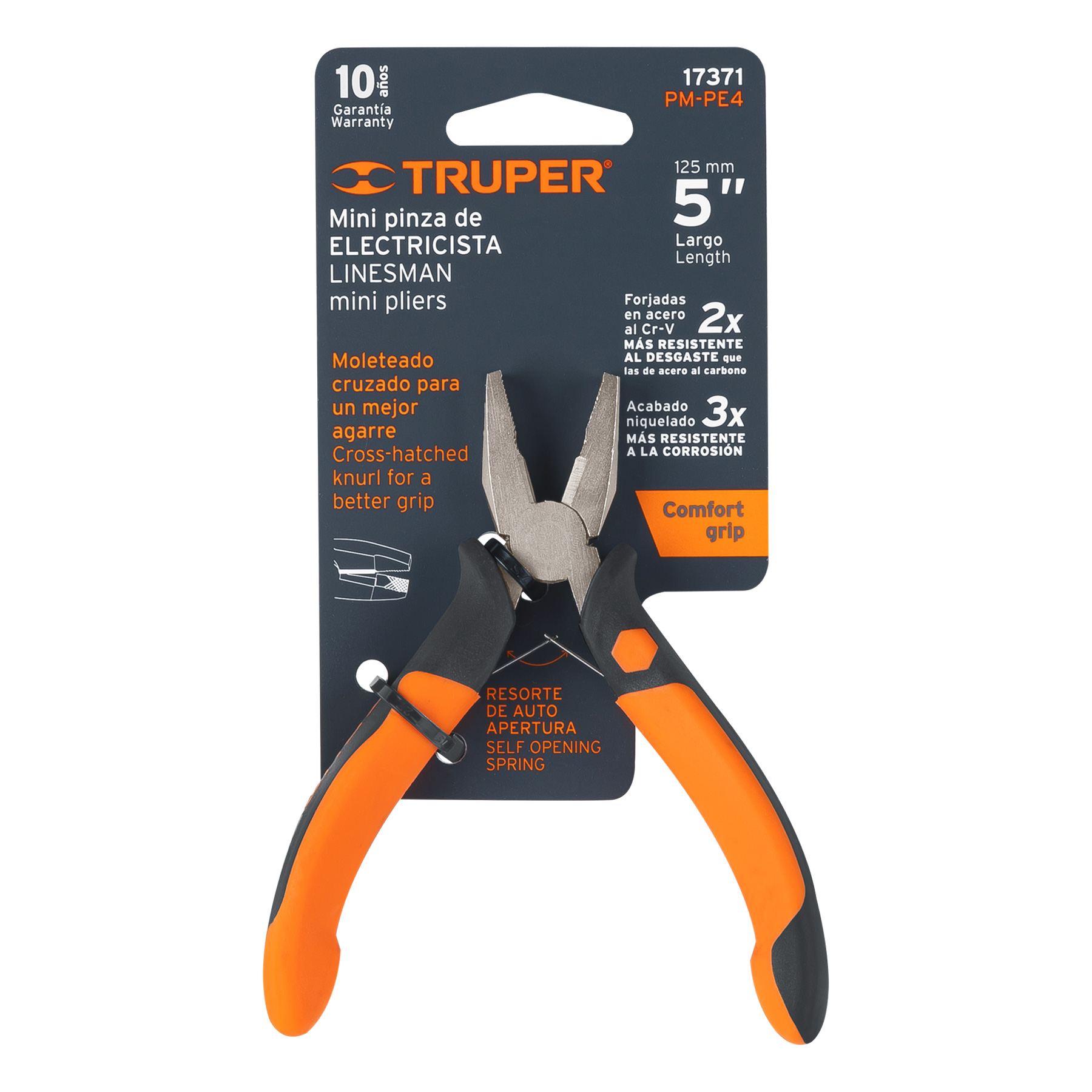 Mini pinza para electricista 5" Truper - Imagen 2