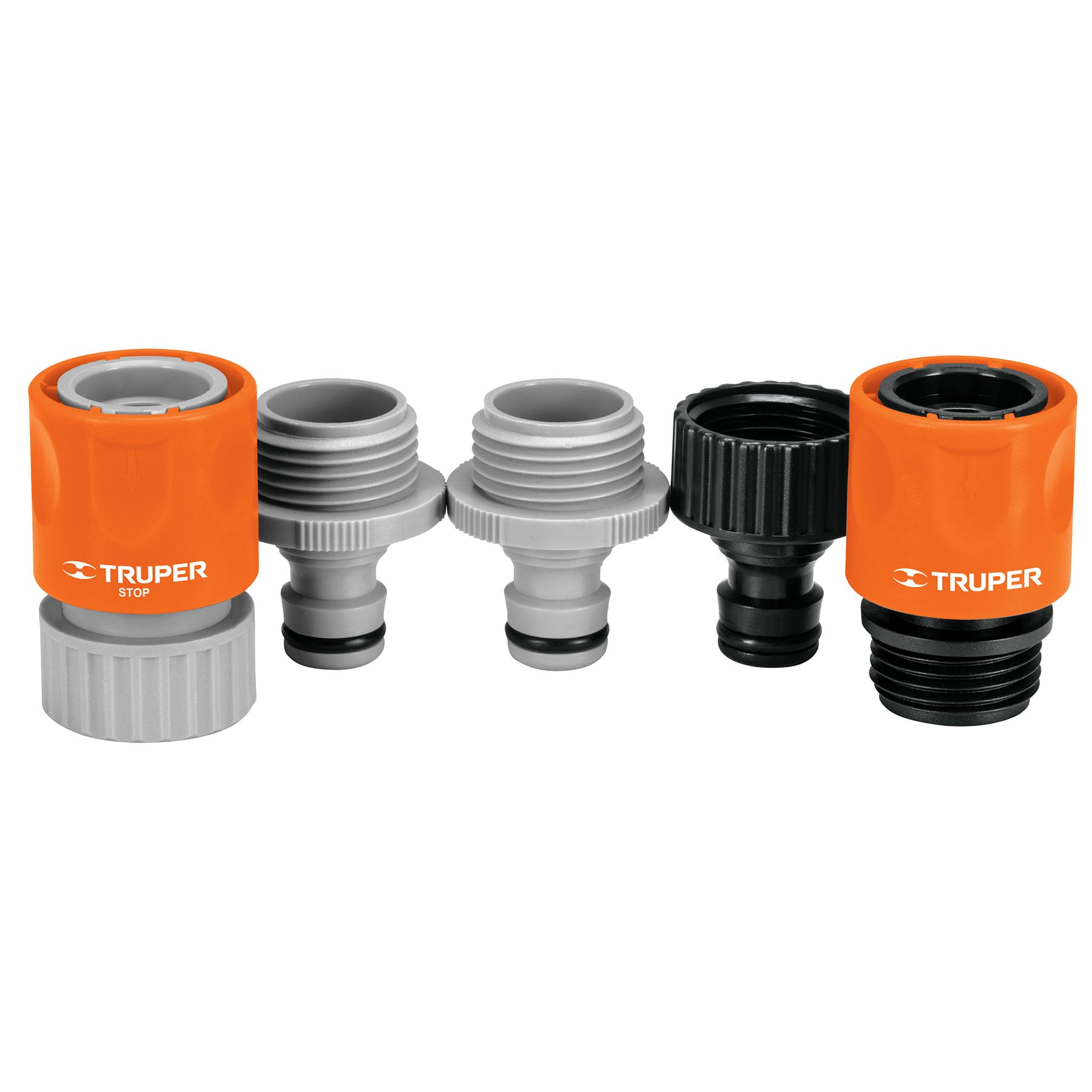 Juego de 5 conectores rápidos 3/4" sistema click