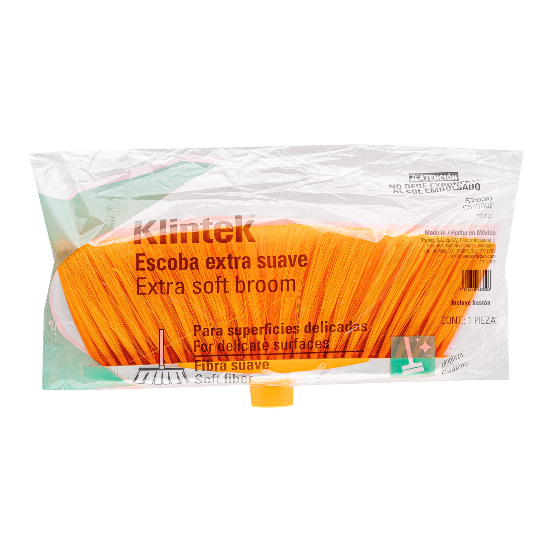 Escoba estándar cerdas PVC extra suaves - Imagen 2