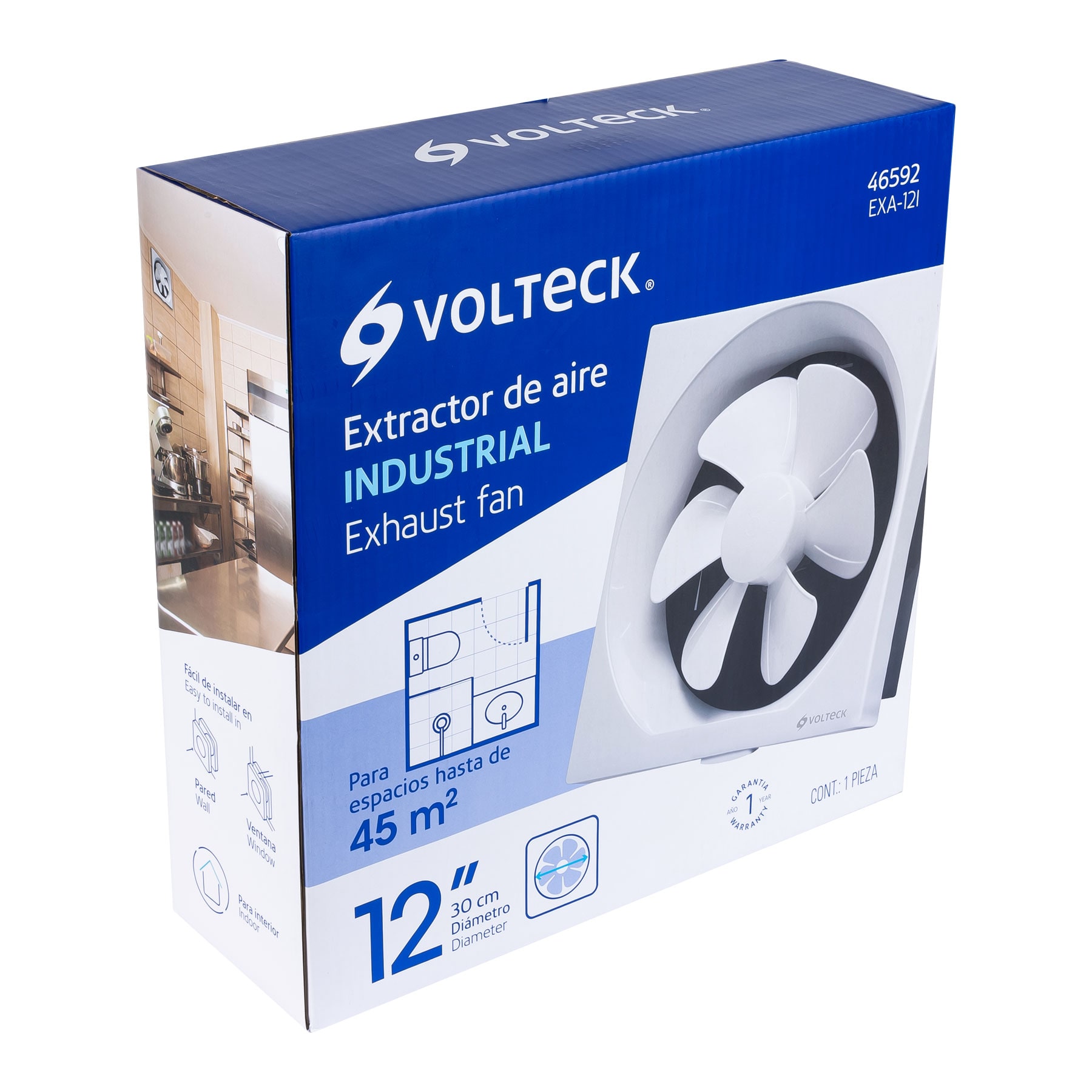 Extractor Industrial de aire 12" - Imagen 2