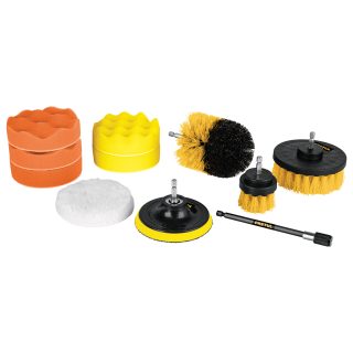 Juego 11 accesorios de limpieza y pulido para taladro Pretul