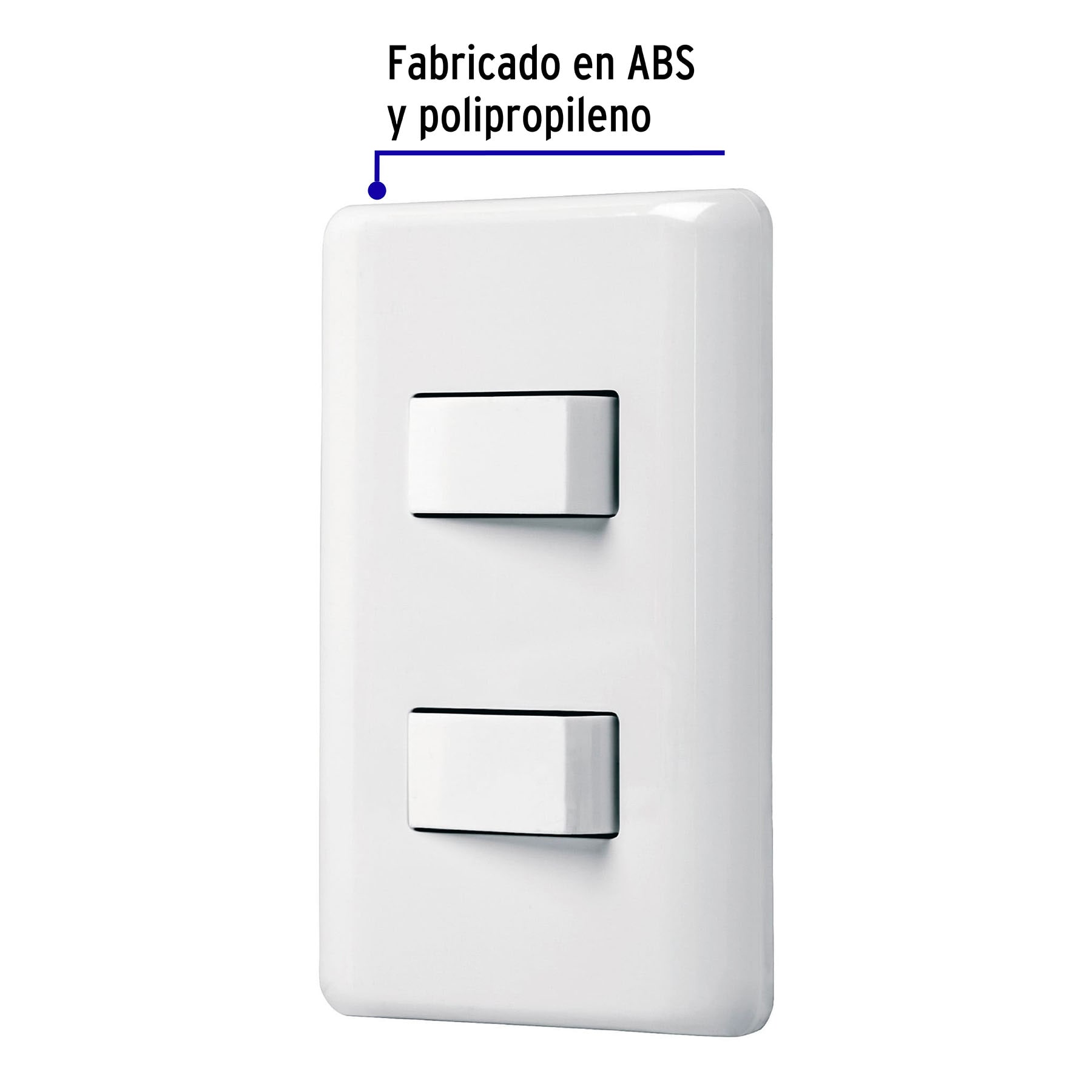 Placa armada 1 interruptor sencillo + 1 de 3 vías - Imagen 3