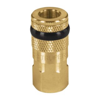Cople rapido hembra latón cuerda 1/4 NPT Truper