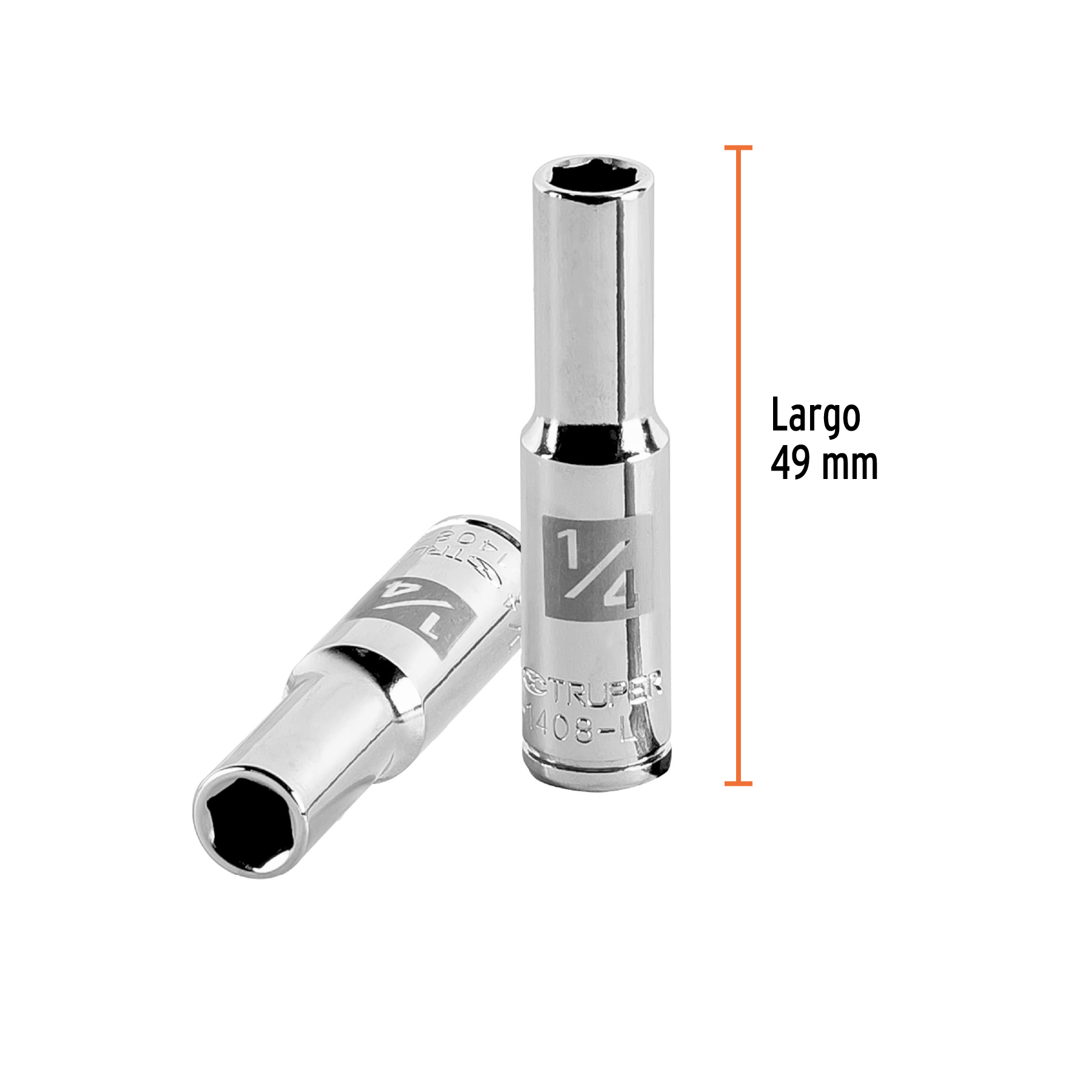 Copa larga de 1/4" 6 puntas raíz 1/4" - Imagen 4