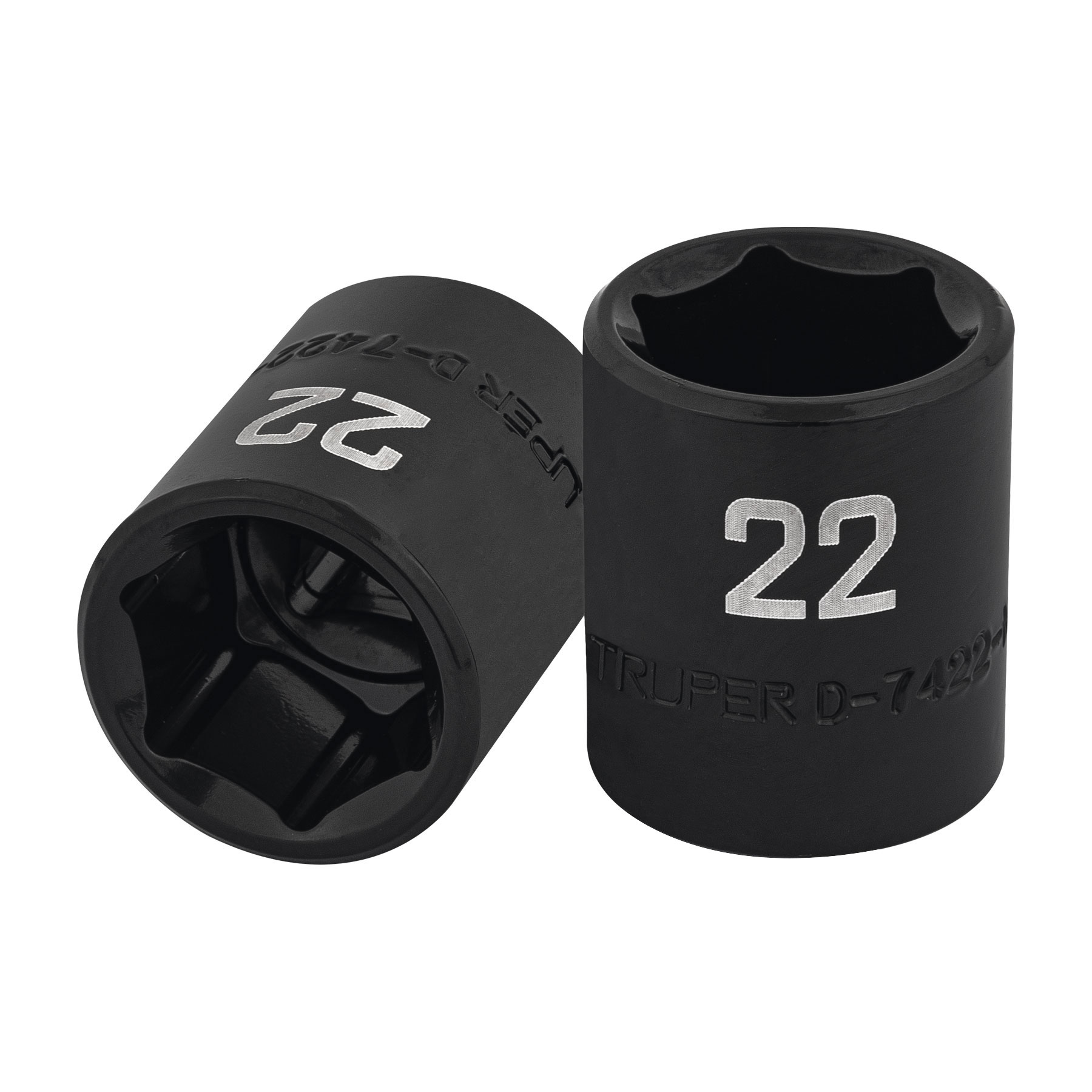 Copa de impacto de 22 mm 6 puntas, raíz 1/2"