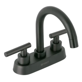 Mezcladora p/lavabo manerales palanca negro mate