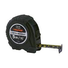 Flexómetro Cinta Negra 5 m cinta 19 mm Truper