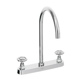 Mezcladora para fregadero manerales redondos cromo