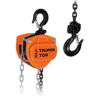 Polipasto de cadena de 1/2 ton Truper