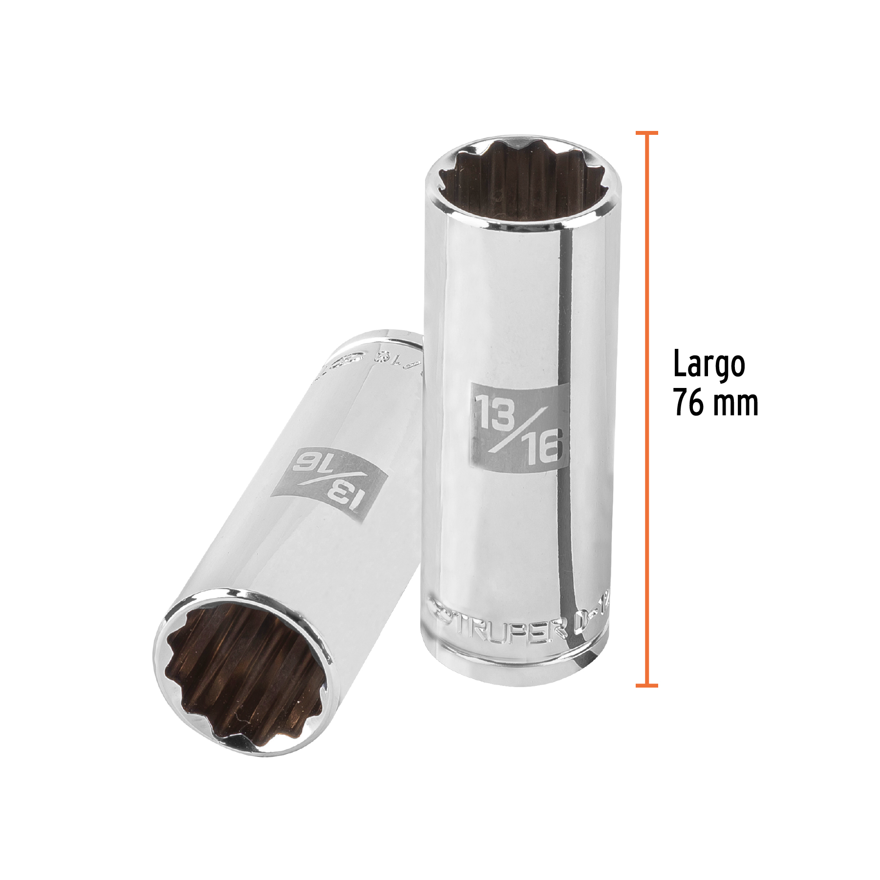 Copa larga de 13/16" 12 puntas raíz 1/2" - Imagen 4