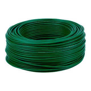 Rollo de 100 metros de cable THW CCA 12 AWG verde