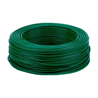 Rollo de 100 metros de cable THW CCA 14 AWG verde