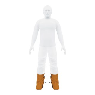 Protección para soldar polainas de carnaza