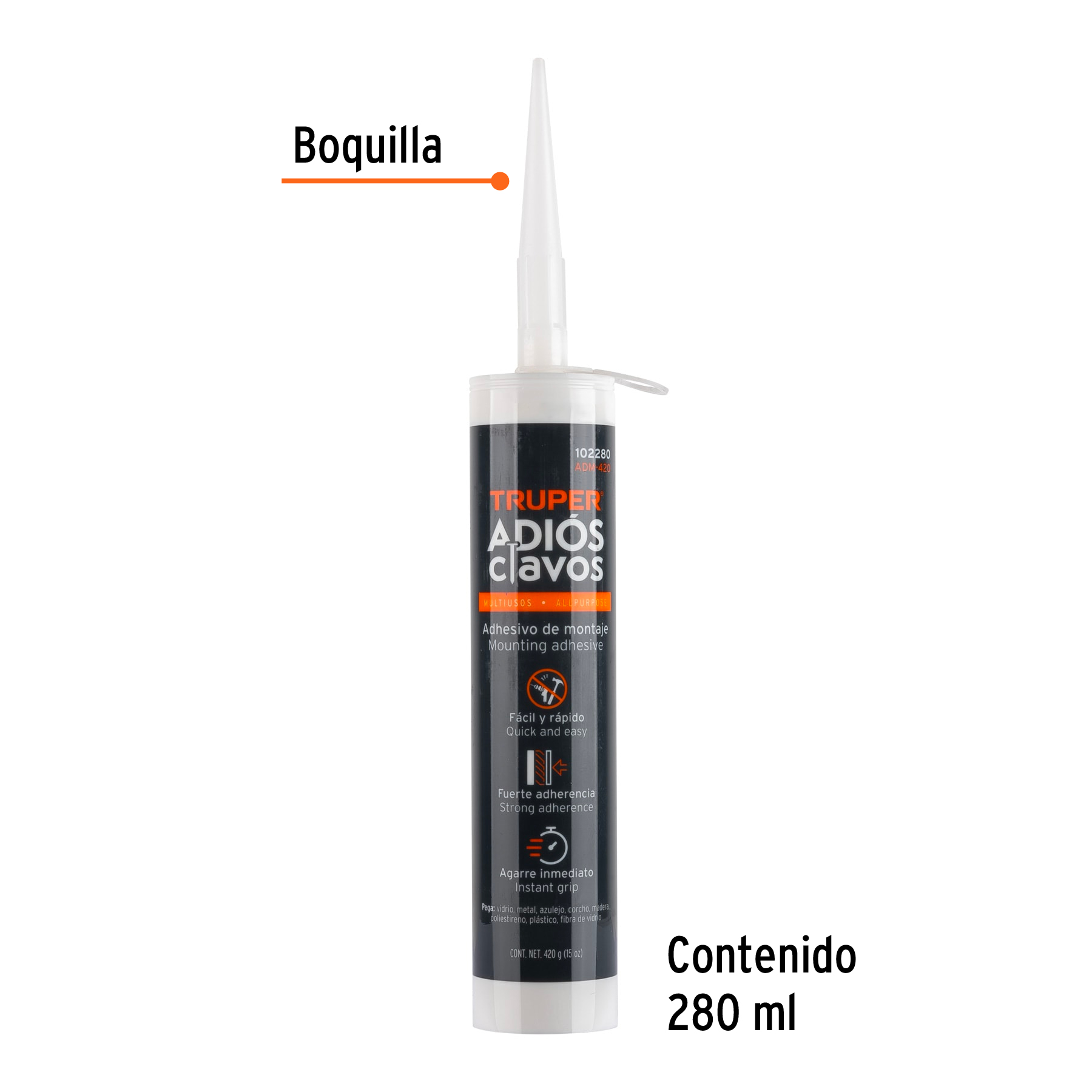 Adhesivo de montaje Adiós clavos 420 g - Imagen 2