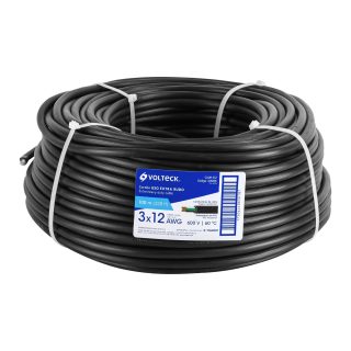 Metro cable TSJ uso extra rudo 3 x 12 AWG