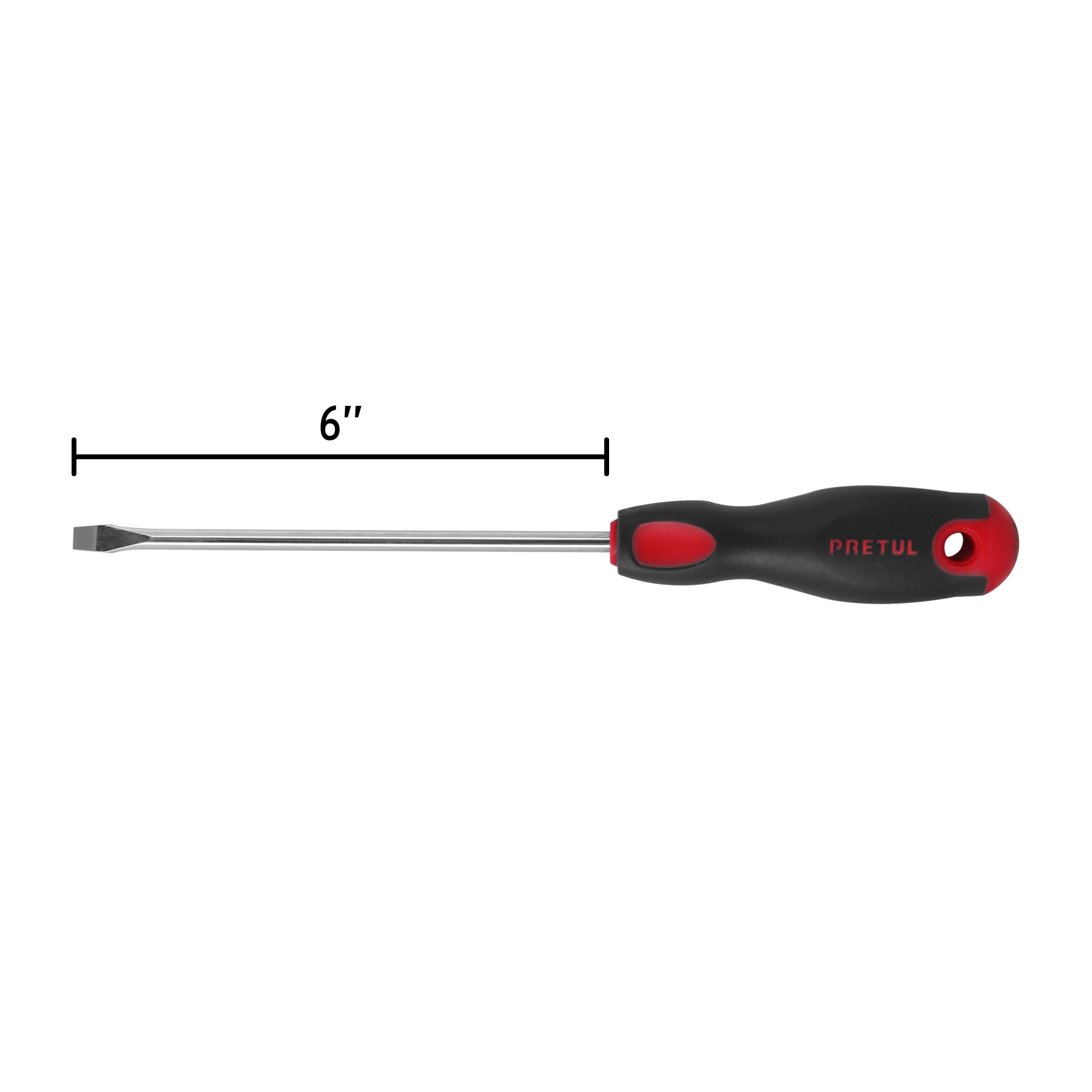 Desarmador plano 1/4" x 6" Comfort Grip Pretul - Imagen 4