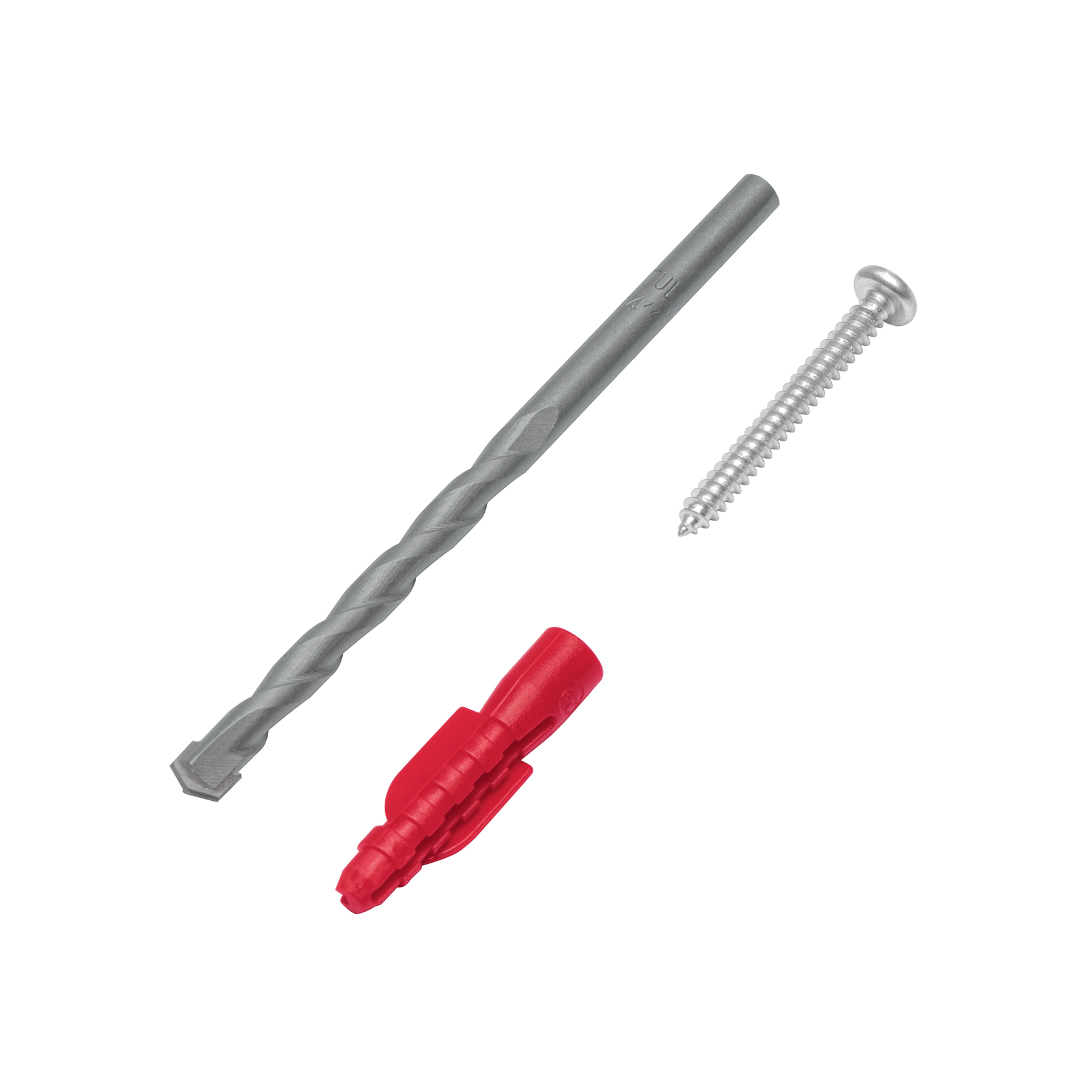Kit de 20 taquetes 1/4" con tornillos #8 y 1 broca 1/4"