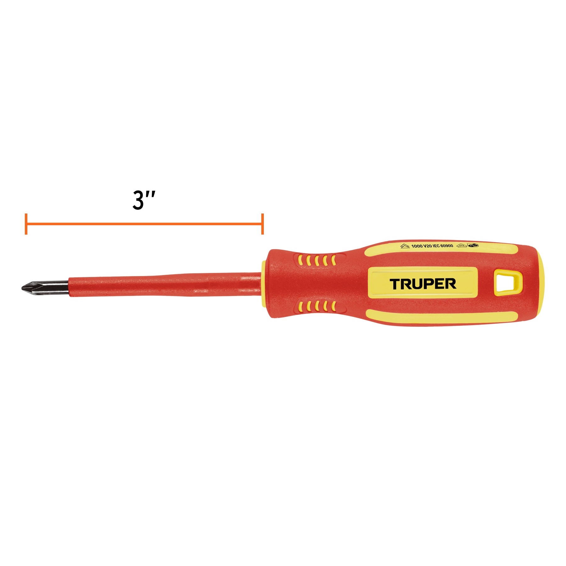 Desarmador dieléctrico de cruz 3/16" x 3" Truper - Imagen 4