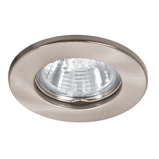 Luminario redondo satín spot fijo (lámpara no incluida)