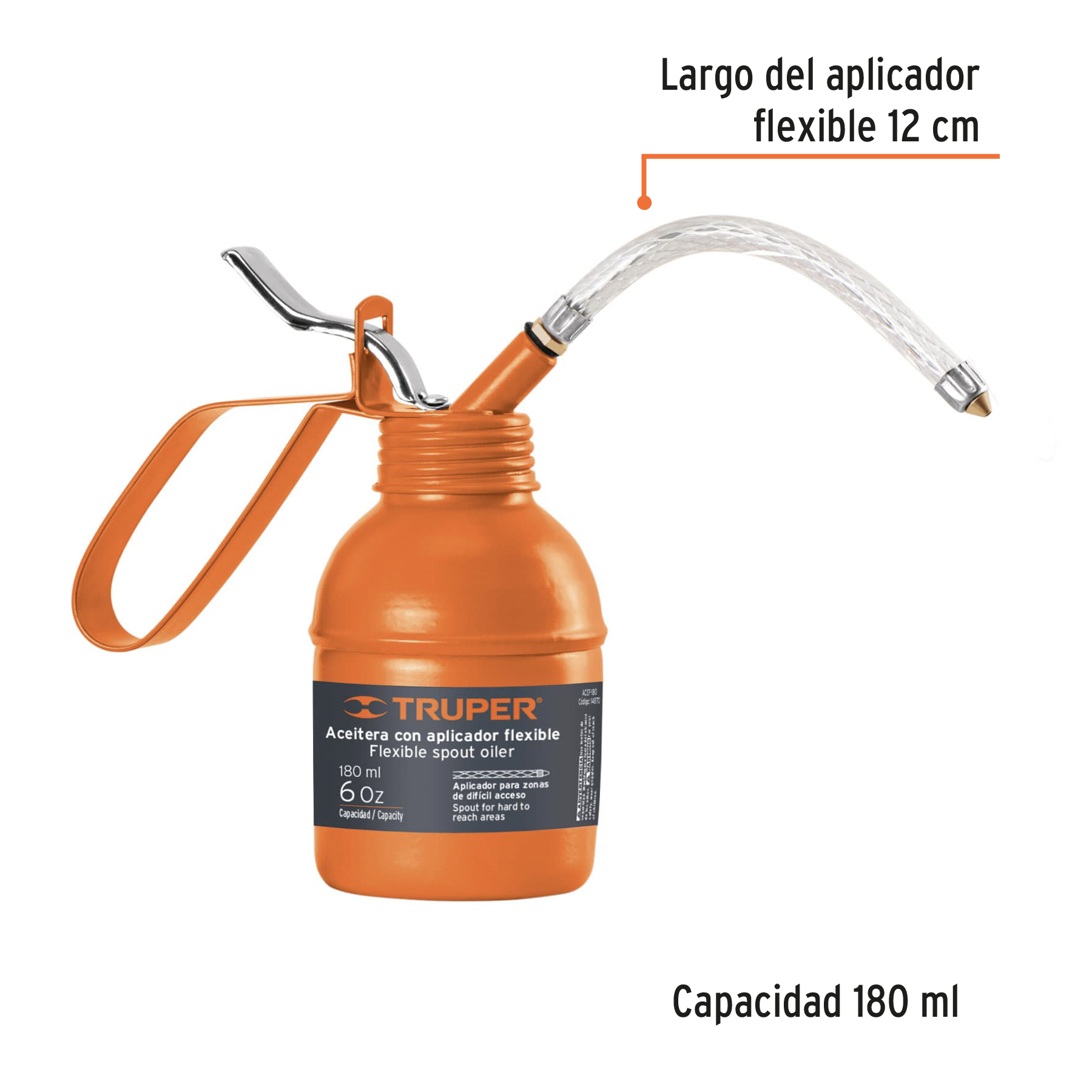 Aceitera de 180 ml (6 oz) con aplicador flexible - Imagen 3