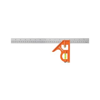 Escuadra combinada 16" con punzón para marcar Truper