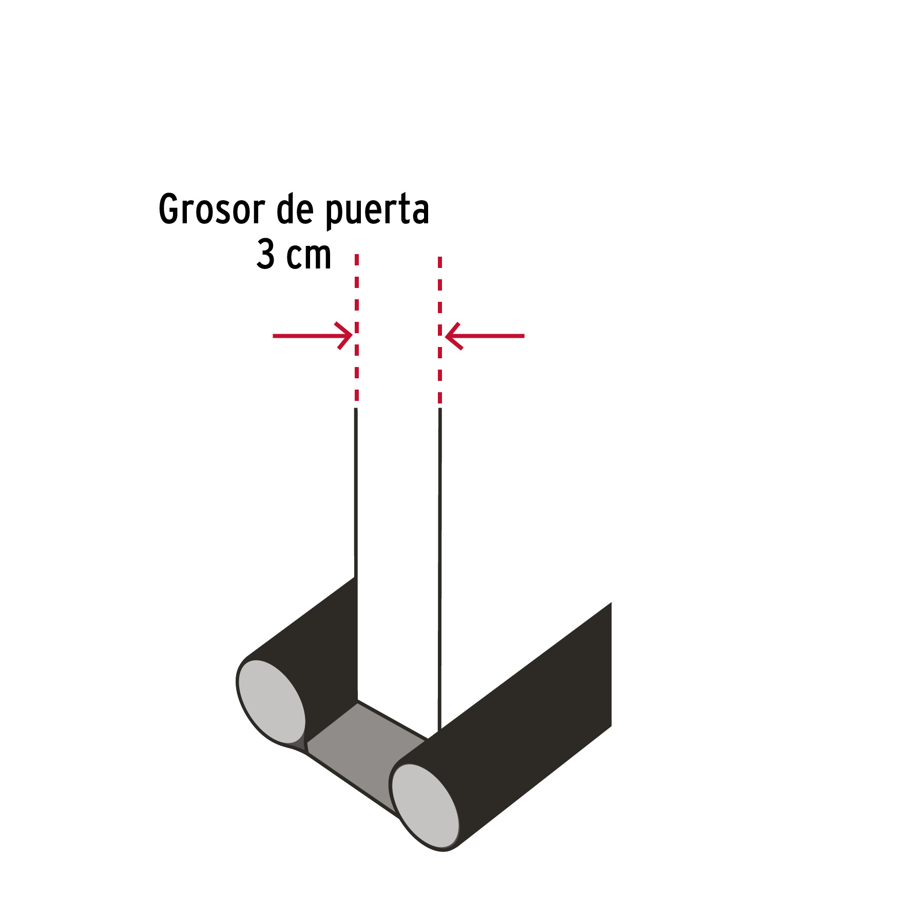 Guardapolvo con funda 95 cm gris Hermex - Imagen 4