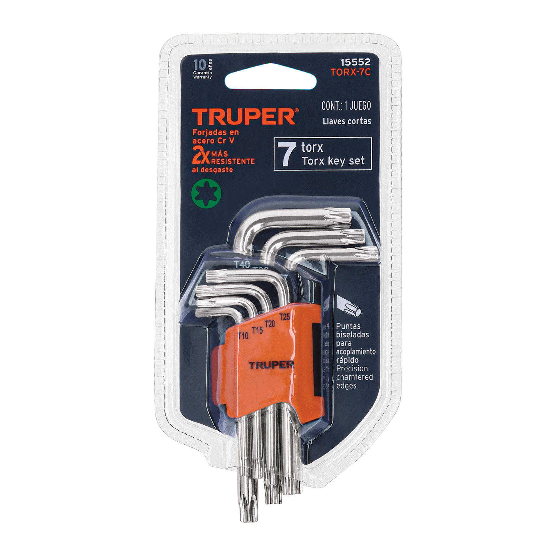 Juego de 7 llaves torx con organizador - Imagen 2