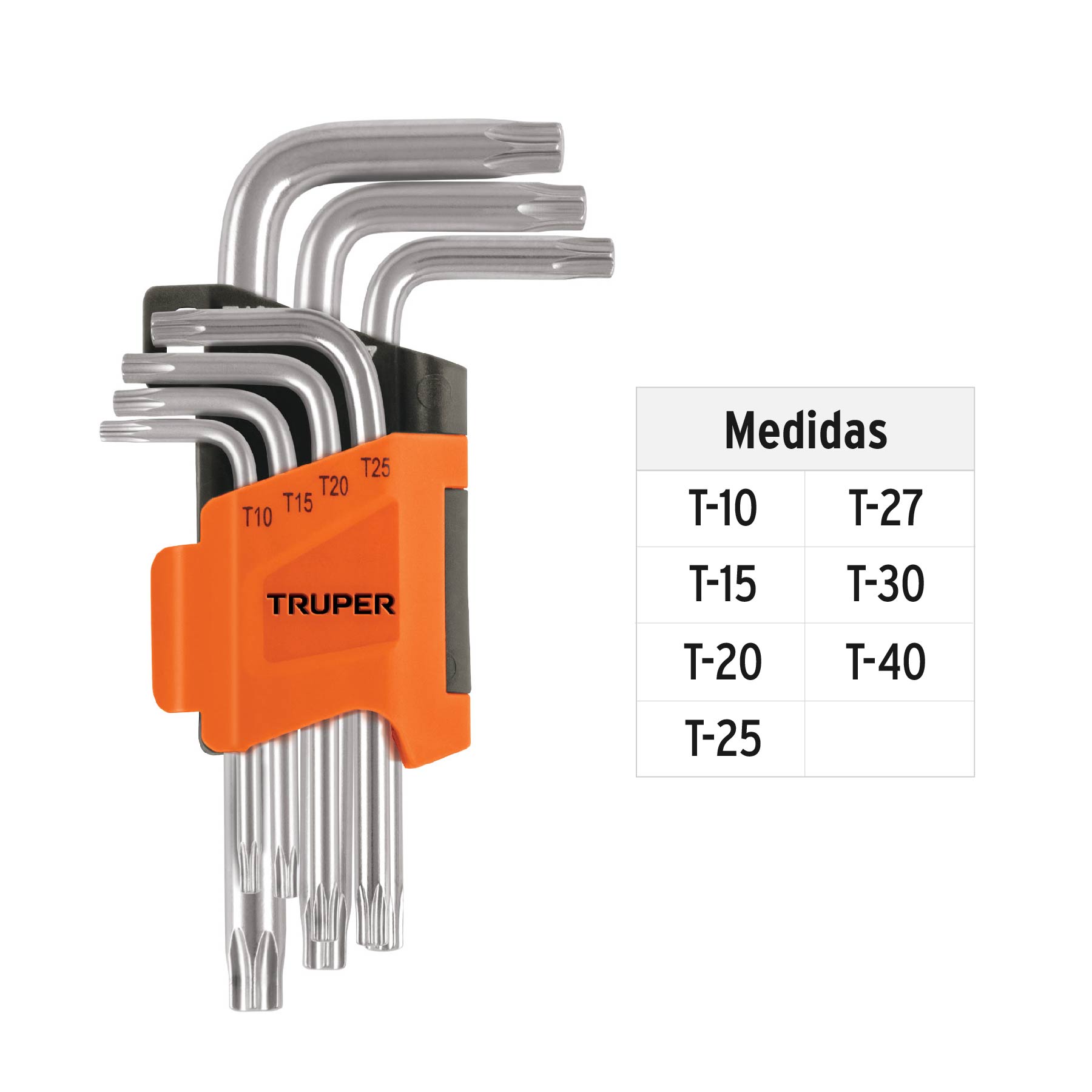 Juego de 7 llaves torx con organizador - Imagen 3