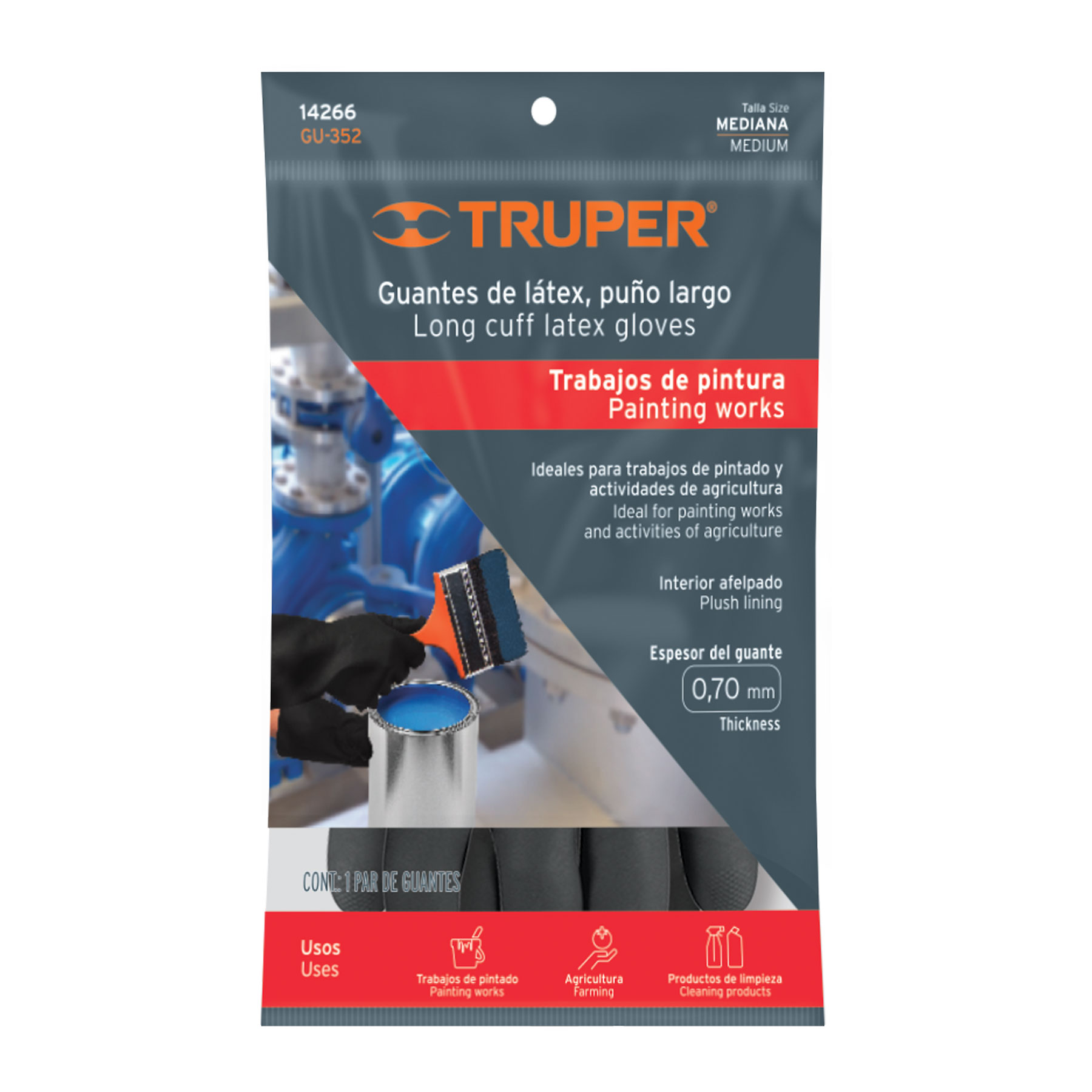 Guantes de látex para pintor M TRUPER - Imagen 3