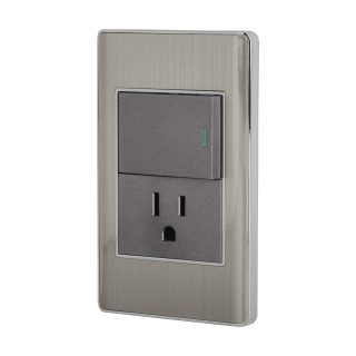 Placa armada 1 interruptor sencillo y contacto Lisboa