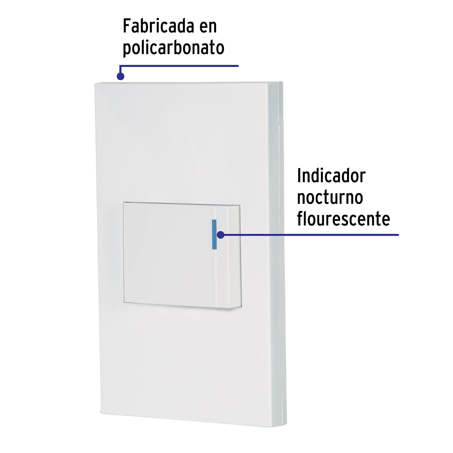 Placa armada 1 interruptor sencillo Española - Imagen 3