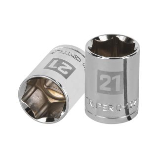 Copa de 21 mm 6 puntas raíz 1/2" Truper