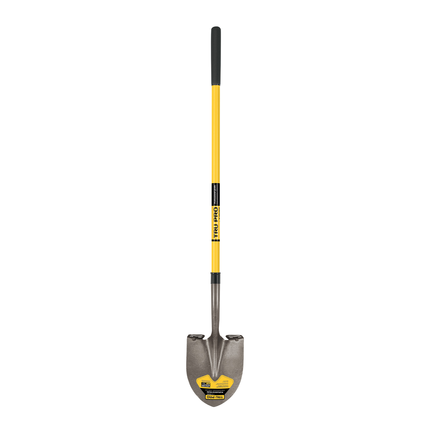 Pala redonda Tru Pro mango largo de fibra de vidrio 48"