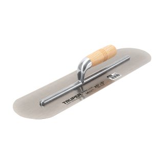 Llana canto redondo 20" x 5" con mango de madera Truper
