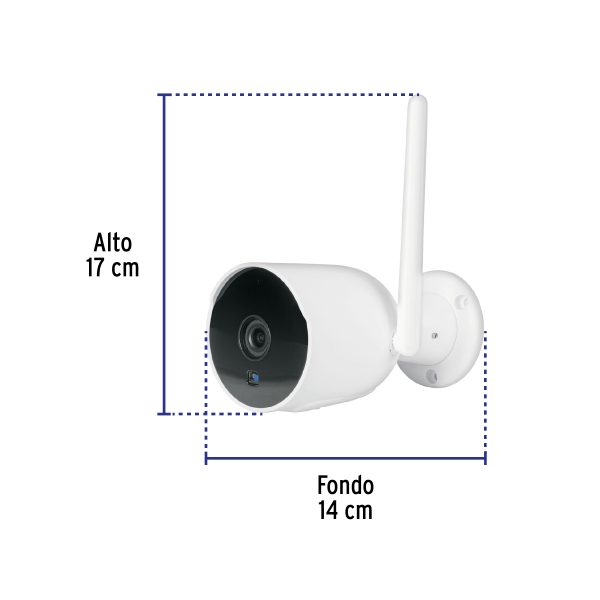 Cámara WiFi Tipo Bala 2MP, Volteck - Imagen 6