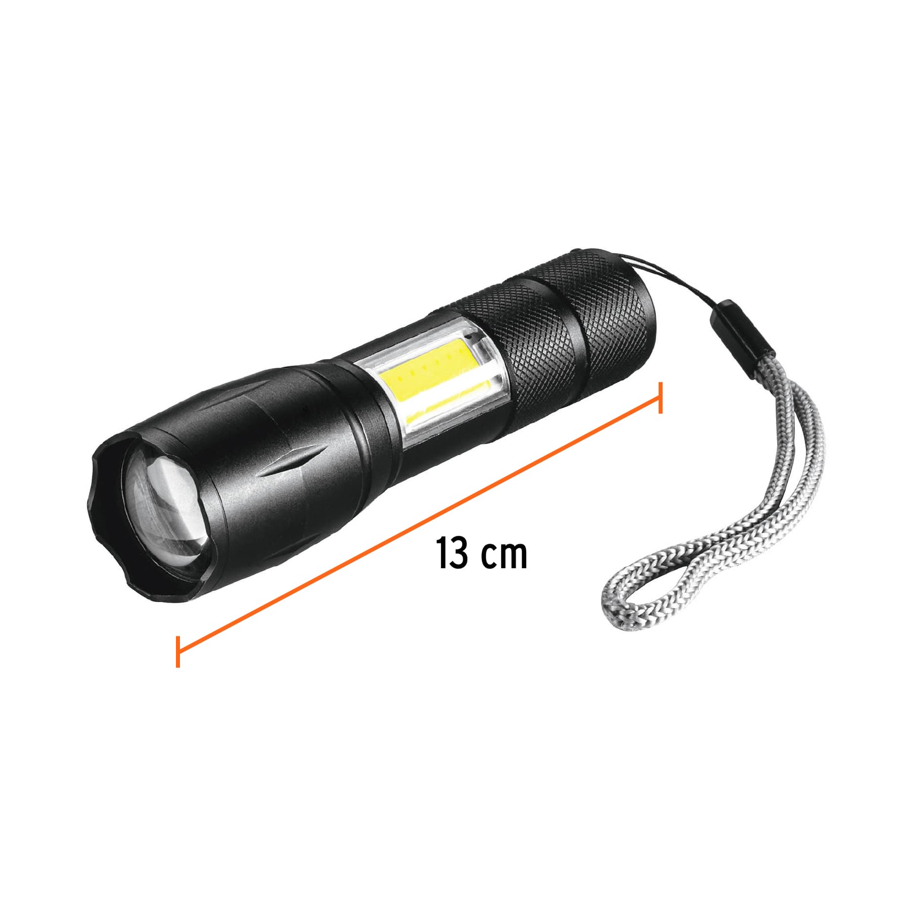 Linterna de 1 LED 270 lm con luz de emergencia recargable - Imagen 5