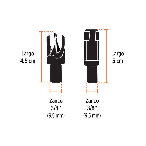 Juego de 8 brocas clavacote para madera TRUPER - Imagen 5